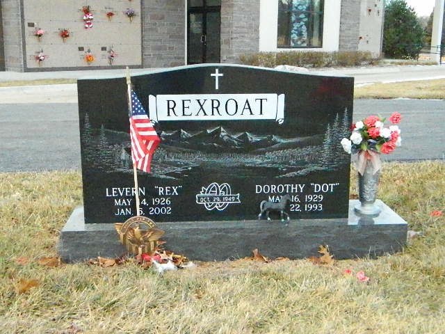 Completed memorial 14 by Pulverente Monument Company