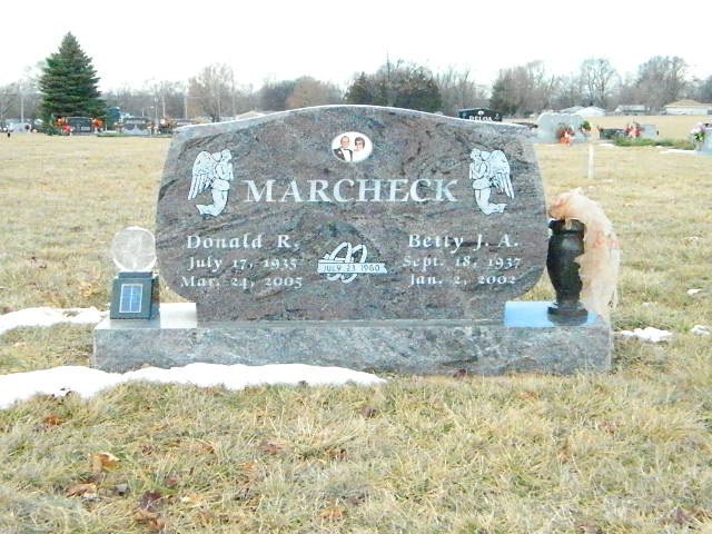 Completed memorial 23 by Pulverente Monument Company